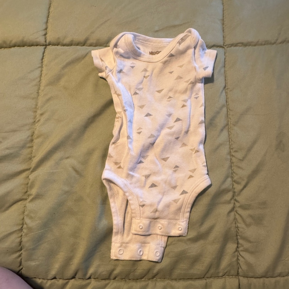 Hugo Cream Baby Onesie